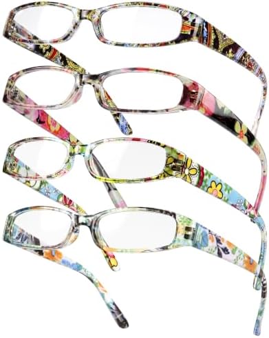 2.5 Readers for Women, Blue Light Blocking Reading Glasses, Stylish Reading Glasses for Women in 4 Patterns