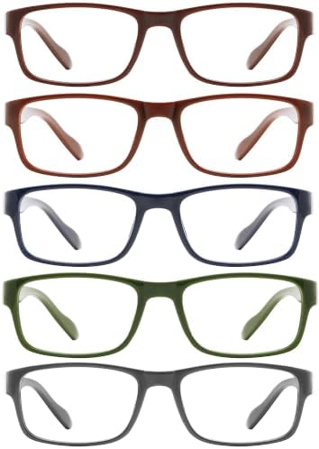 2.75 Professional Reading Glasses for All Day - Computer Readers with Blue Light Protection - Value Pack