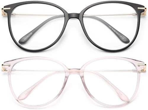 Round Blue Light Blocking Glasses - 2 Pack